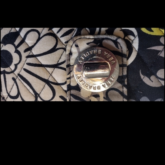 Vera Bradley Clutch Wallet Black and Yellow - Picture 8 of 8